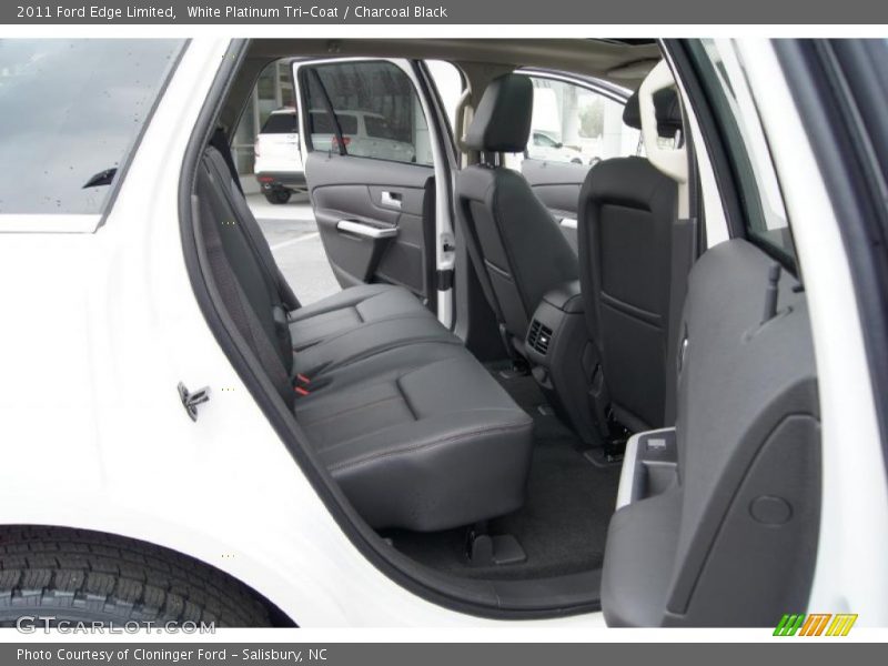 White Platinum Tri-Coat / Charcoal Black 2011 Ford Edge Limited