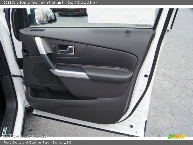 White Platinum Tri-Coat / Charcoal Black 2011 Ford Edge Limited