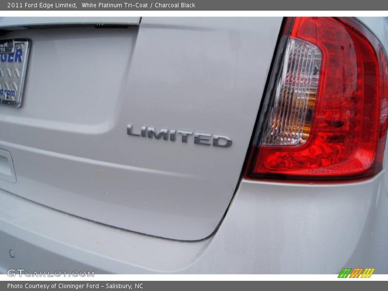 White Platinum Tri-Coat / Charcoal Black 2011 Ford Edge Limited