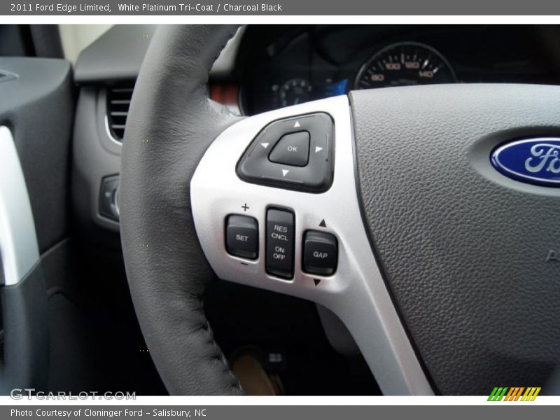 White Platinum Tri-Coat / Charcoal Black 2011 Ford Edge Limited