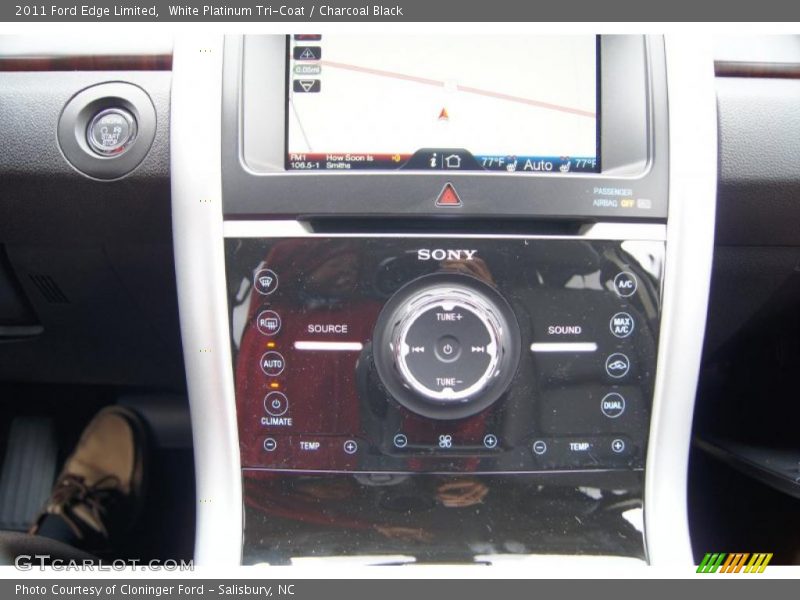 White Platinum Tri-Coat / Charcoal Black 2011 Ford Edge Limited