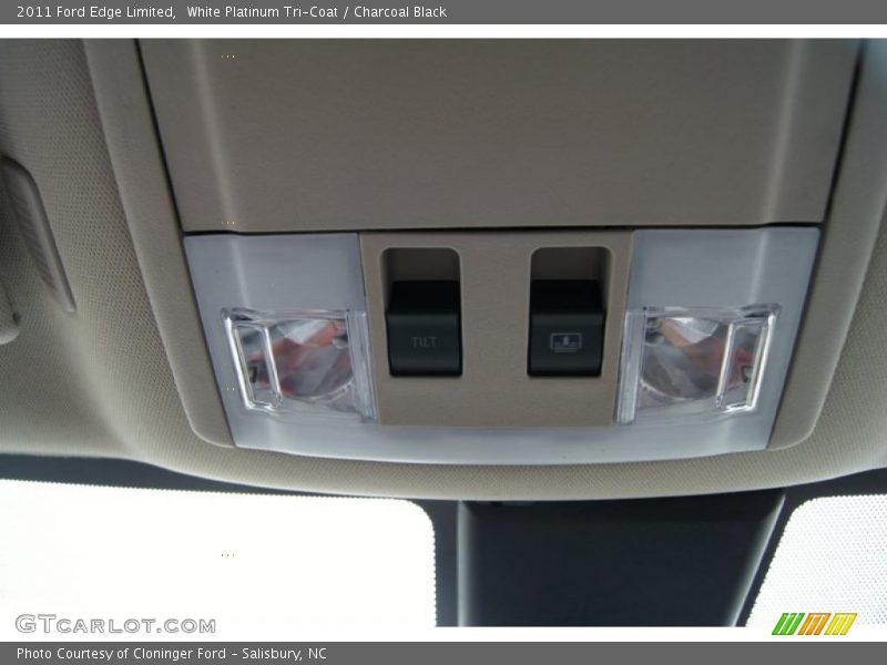 White Platinum Tri-Coat / Charcoal Black 2011 Ford Edge Limited