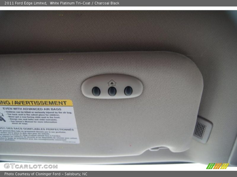 White Platinum Tri-Coat / Charcoal Black 2011 Ford Edge Limited