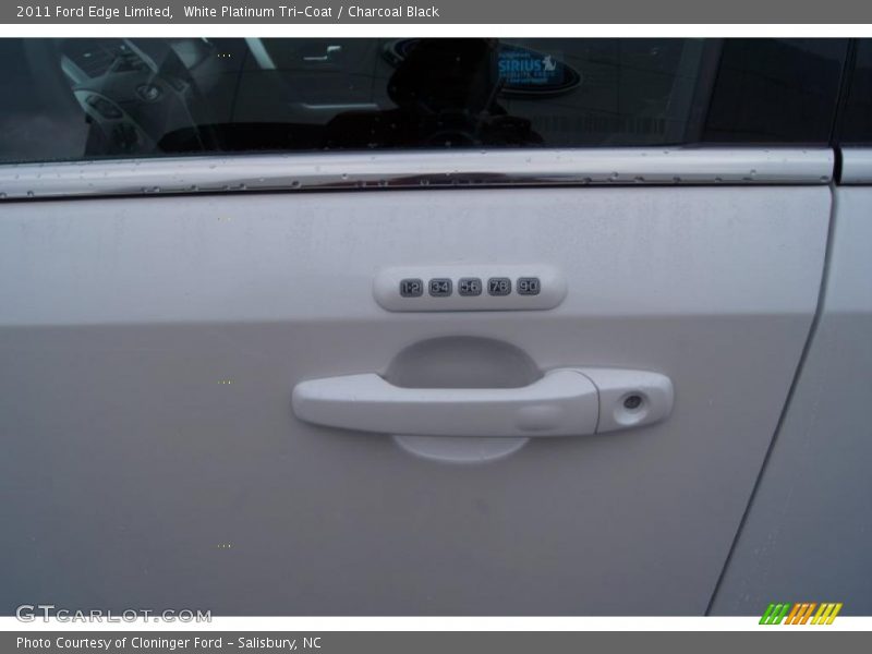 White Platinum Tri-Coat / Charcoal Black 2011 Ford Edge Limited
