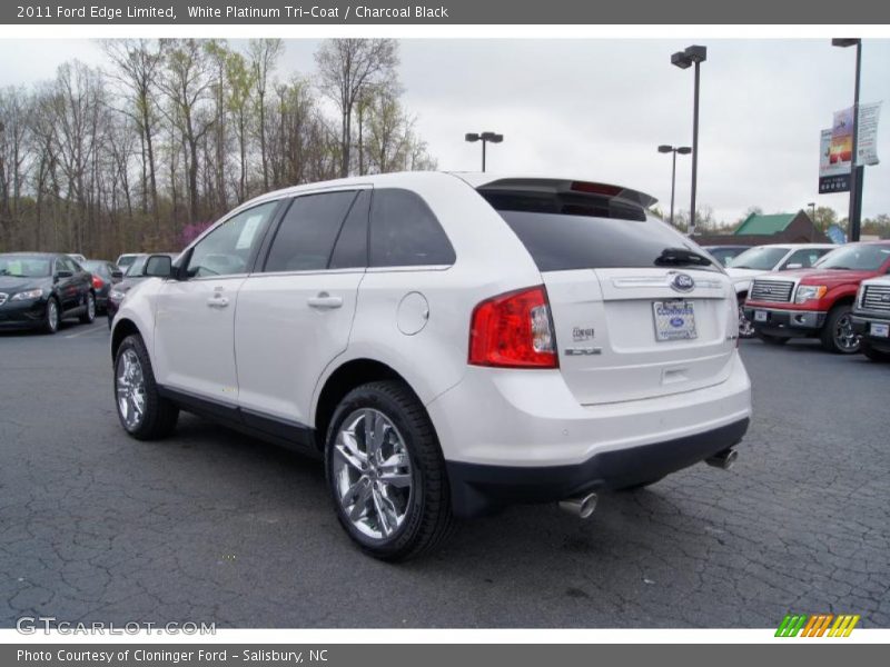 White Platinum Tri-Coat / Charcoal Black 2011 Ford Edge Limited