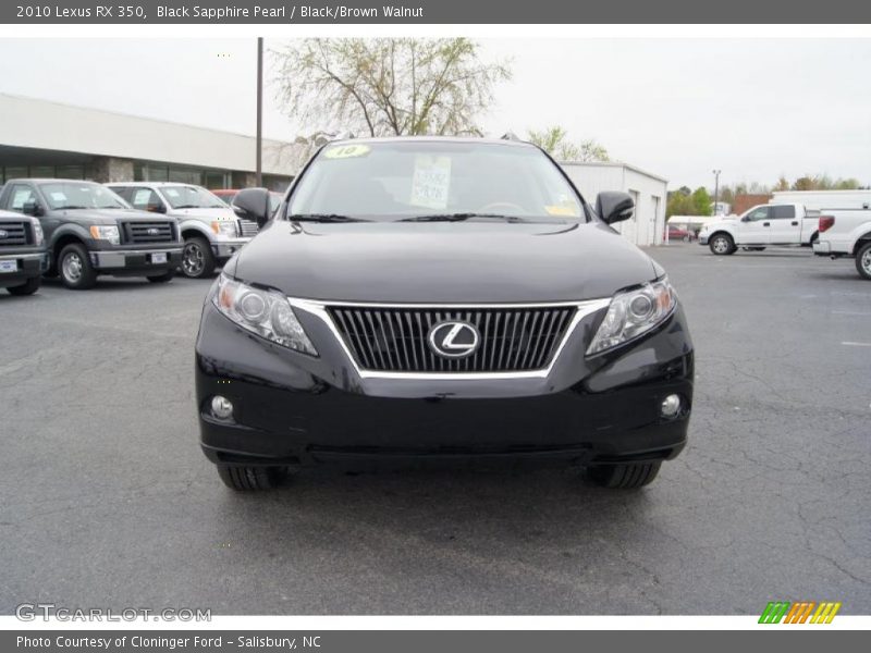 Black Sapphire Pearl / Black/Brown Walnut 2010 Lexus RX 350