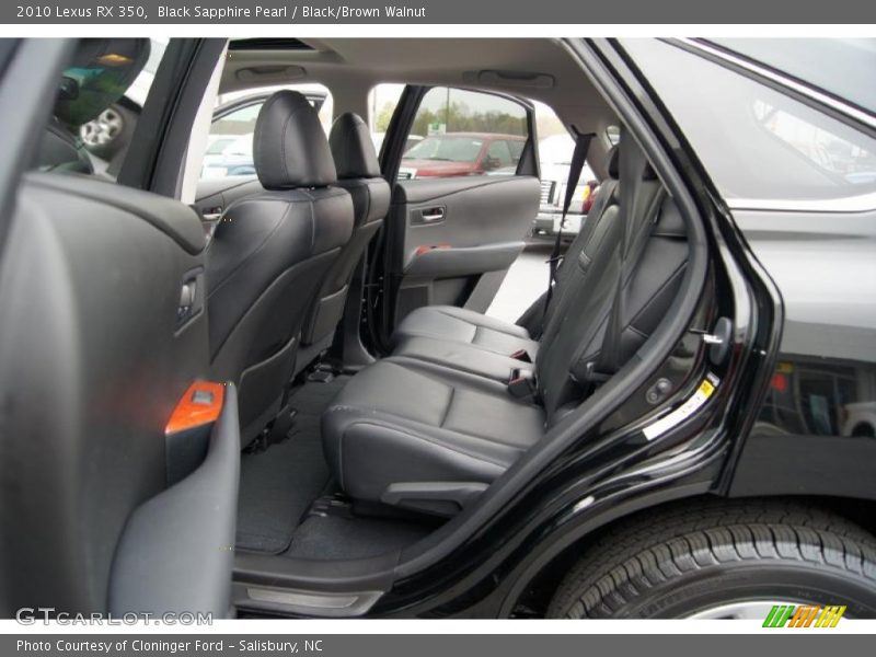  2010 RX 350 Black/Brown Walnut Interior