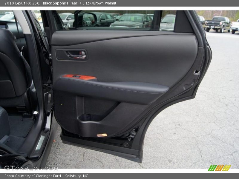 Black Sapphire Pearl / Black/Brown Walnut 2010 Lexus RX 350