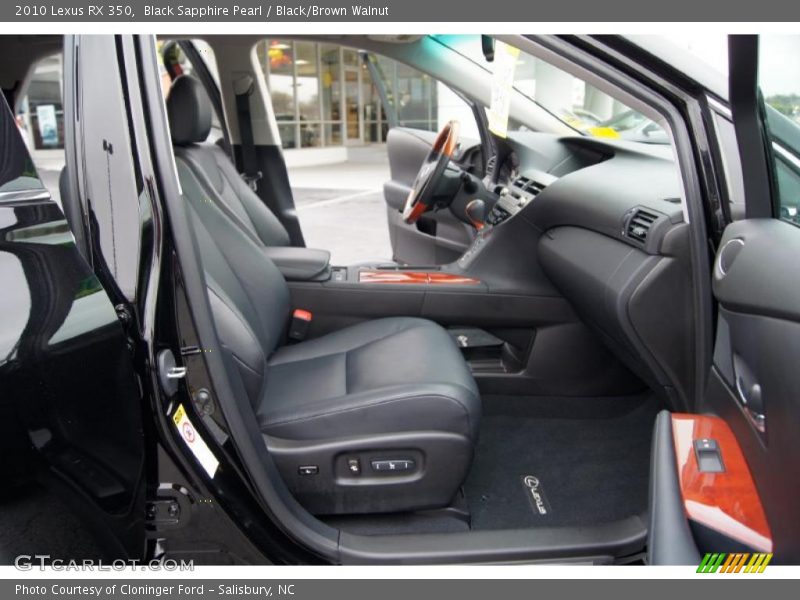  2010 RX 350 Black/Brown Walnut Interior