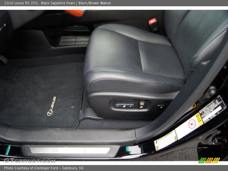 Black Sapphire Pearl / Black/Brown Walnut 2010 Lexus RX 350