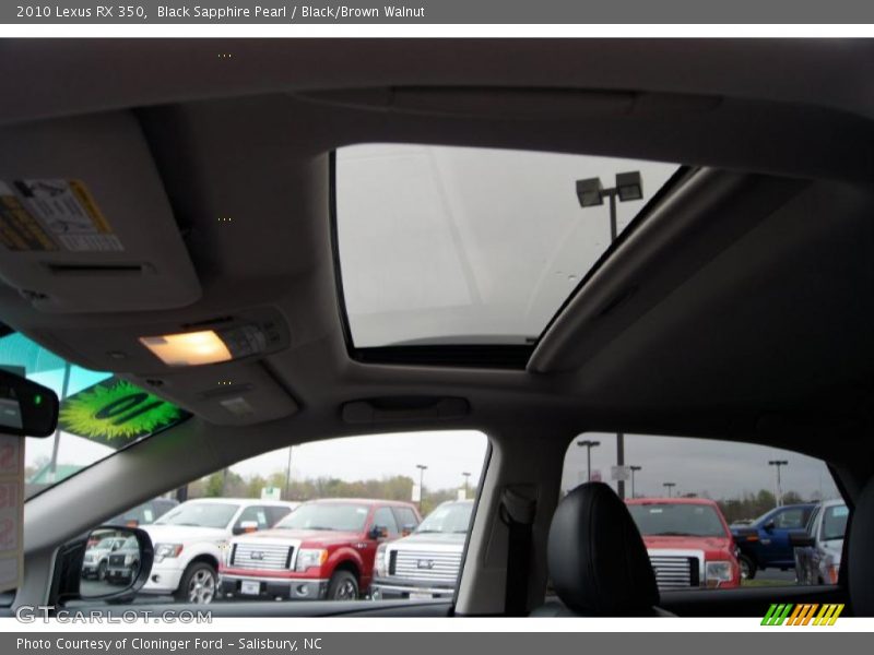 Black Sapphire Pearl / Black/Brown Walnut 2010 Lexus RX 350