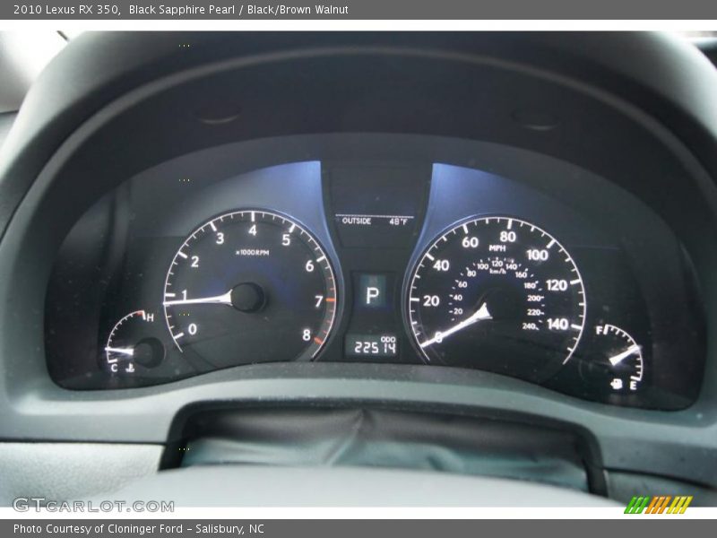 2010 RX 350 350 Gauges