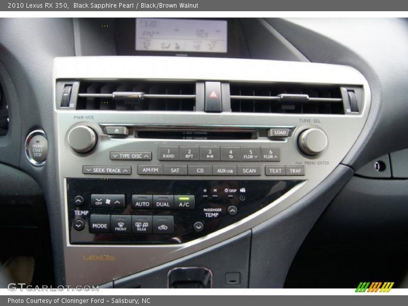 Controls of 2010 RX 350