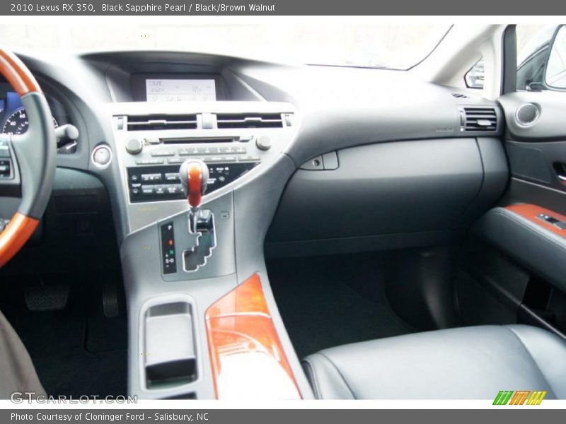 Black Sapphire Pearl / Black/Brown Walnut 2010 Lexus RX 350