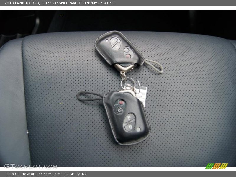 Black Sapphire Pearl / Black/Brown Walnut 2010 Lexus RX 350