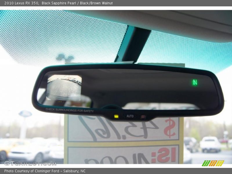 Black Sapphire Pearl / Black/Brown Walnut 2010 Lexus RX 350