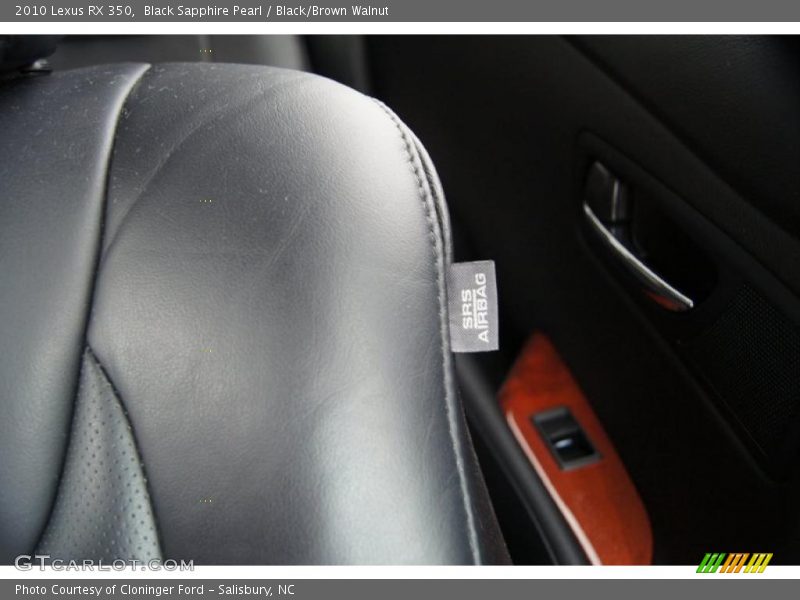 Black Sapphire Pearl / Black/Brown Walnut 2010 Lexus RX 350
