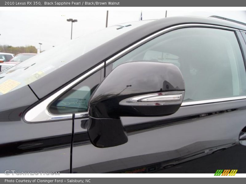 Black Sapphire Pearl / Black/Brown Walnut 2010 Lexus RX 350