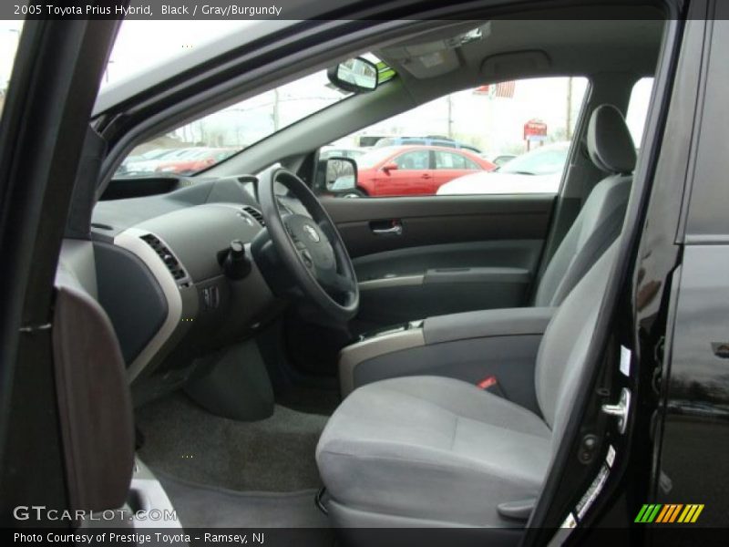 Black / Gray/Burgundy 2005 Toyota Prius Hybrid