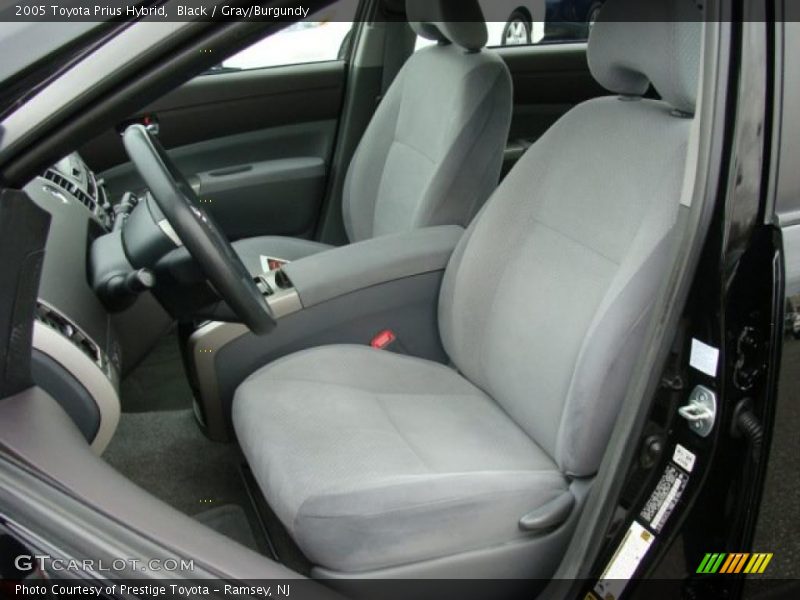 Black / Gray/Burgundy 2005 Toyota Prius Hybrid