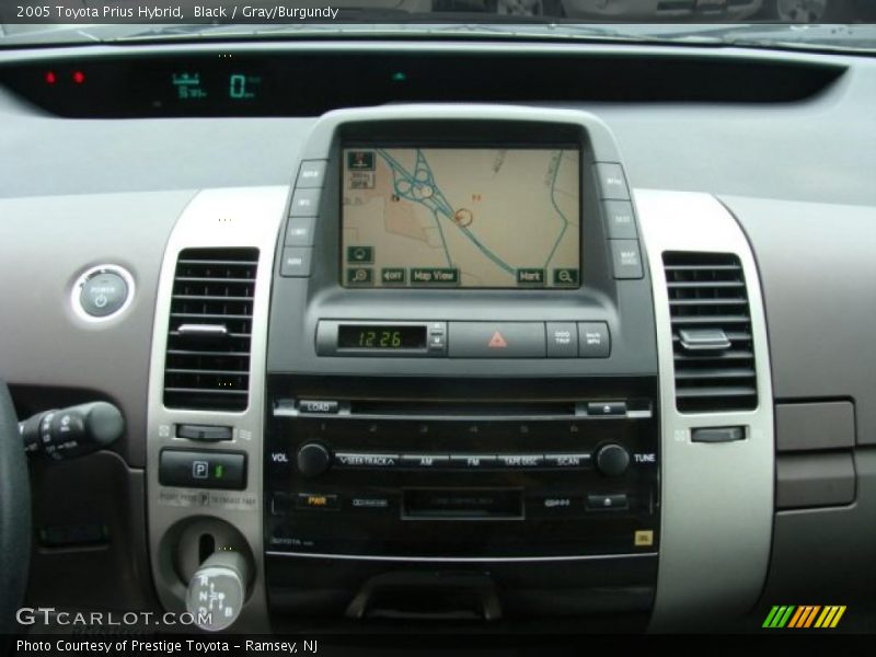 Black / Gray/Burgundy 2005 Toyota Prius Hybrid