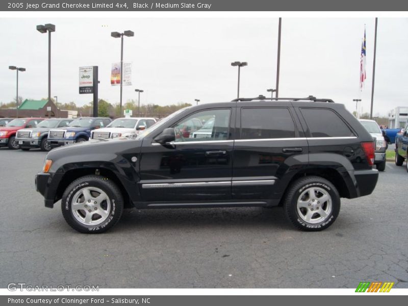 Black / Medium Slate Gray 2005 Jeep Grand Cherokee Limited 4x4