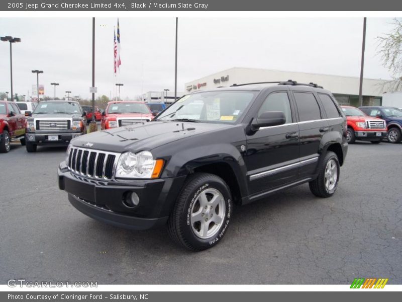 Black / Medium Slate Gray 2005 Jeep Grand Cherokee Limited 4x4