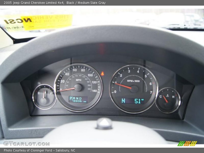Black / Medium Slate Gray 2005 Jeep Grand Cherokee Limited 4x4