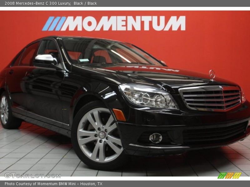 Black / Black 2008 Mercedes-Benz C 300 Luxury