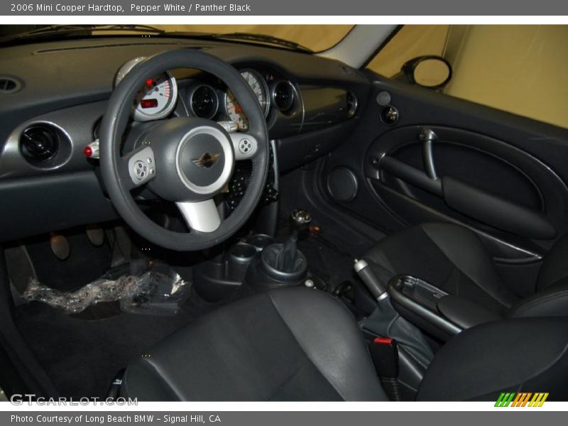 Pepper White / Panther Black 2006 Mini Cooper Hardtop