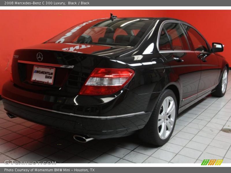 Black / Black 2008 Mercedes-Benz C 300 Luxury