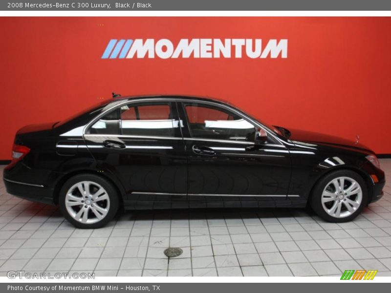 Black / Black 2008 Mercedes-Benz C 300 Luxury