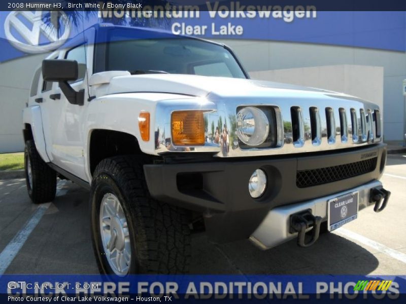 Birch White / Ebony Black 2008 Hummer H3