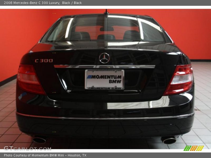 Black / Black 2008 Mercedes-Benz C 300 Luxury