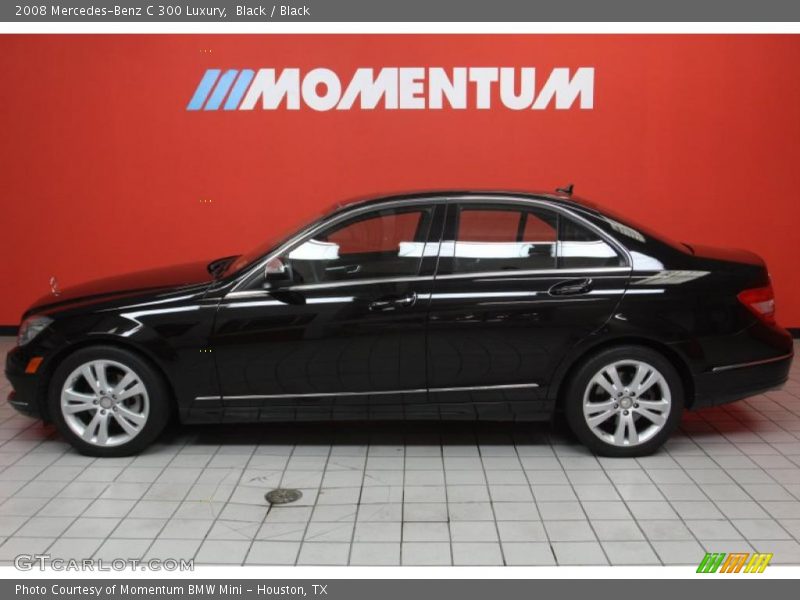 Black / Black 2008 Mercedes-Benz C 300 Luxury