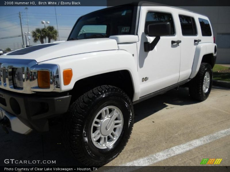 Birch White / Ebony Black 2008 Hummer H3