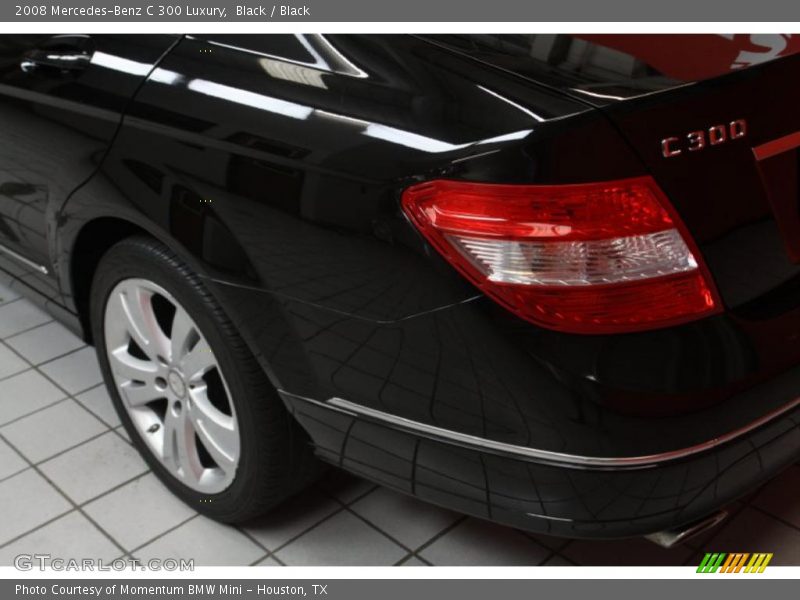 Black / Black 2008 Mercedes-Benz C 300 Luxury