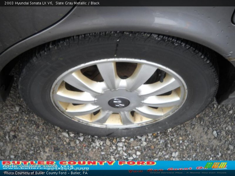 Slate Gray Metallic / Black 2003 Hyundai Sonata LX V6