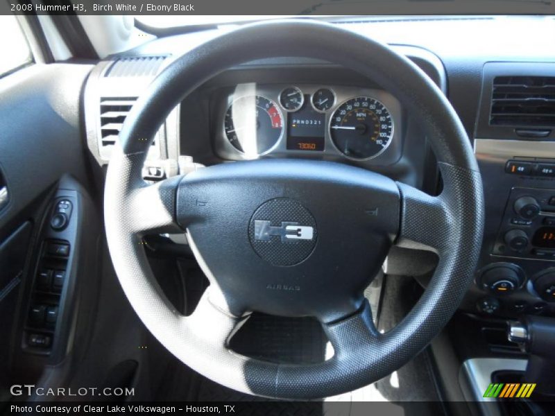 Birch White / Ebony Black 2008 Hummer H3