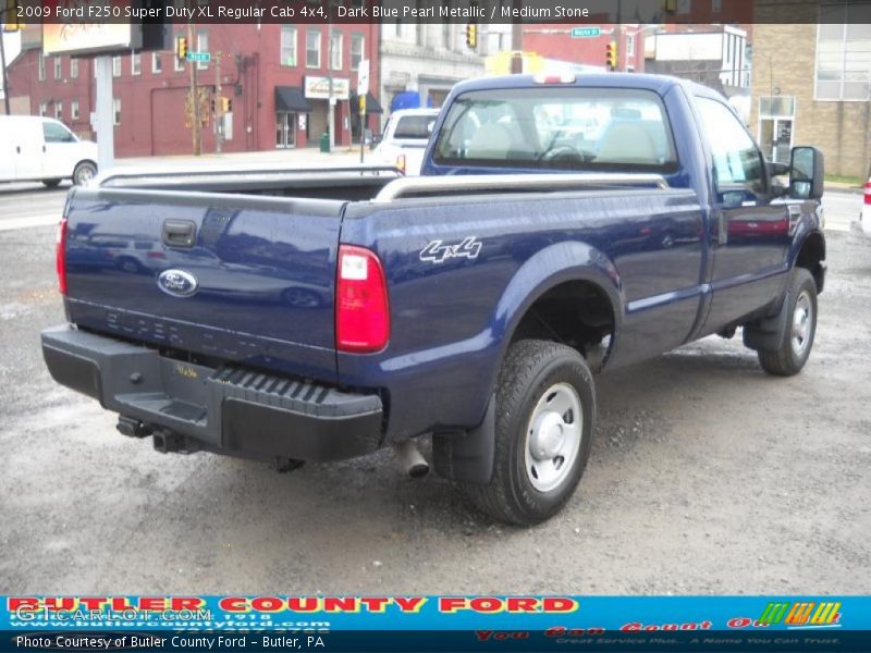 Dark Blue Pearl Metallic / Medium Stone 2009 Ford F250 Super Duty XL Regular Cab 4x4