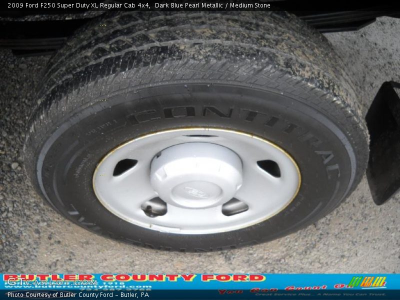 Dark Blue Pearl Metallic / Medium Stone 2009 Ford F250 Super Duty XL Regular Cab 4x4