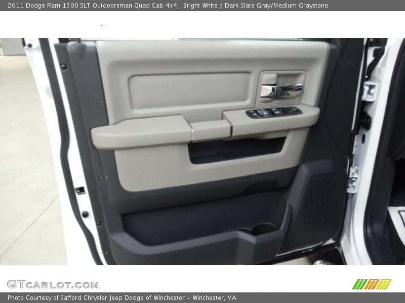 Bright White / Dark Slate Gray/Medium Graystone 2011 Dodge Ram 1500 SLT Outdoorsman Quad Cab 4x4