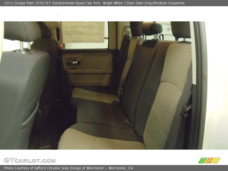 Bright White / Dark Slate Gray/Medium Graystone 2011 Dodge Ram 1500 SLT Outdoorsman Quad Cab 4x4