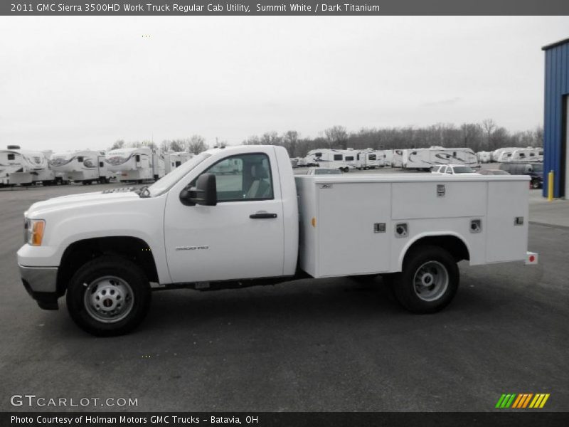  2011 Sierra 3500HD Work Truck Regular Cab Utility Summit White