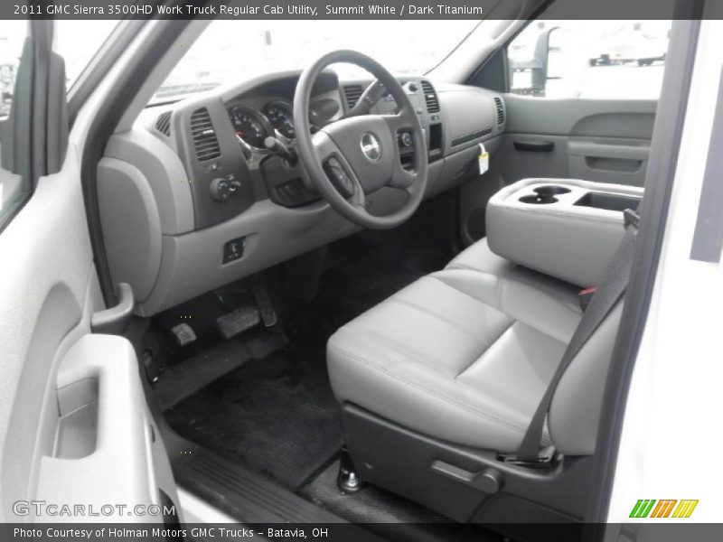  2011 Sierra 3500HD Work Truck Regular Cab Utility Dark Titanium Interior