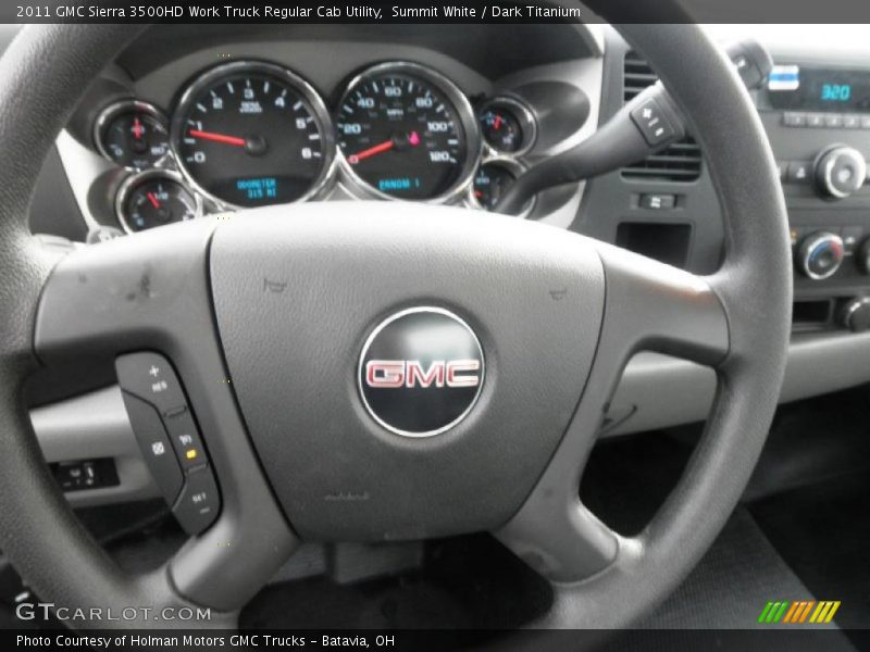  2011 Sierra 3500HD Work Truck Regular Cab Utility Steering Wheel