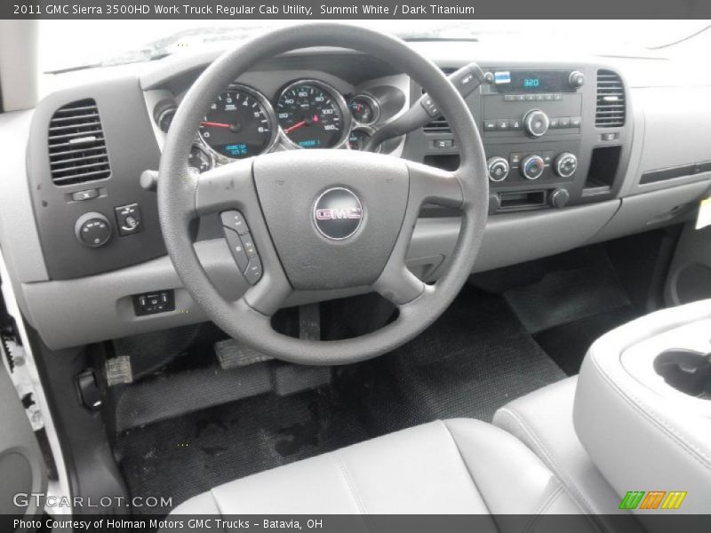 Dashboard of 2011 Sierra 3500HD Work Truck Regular Cab Utility