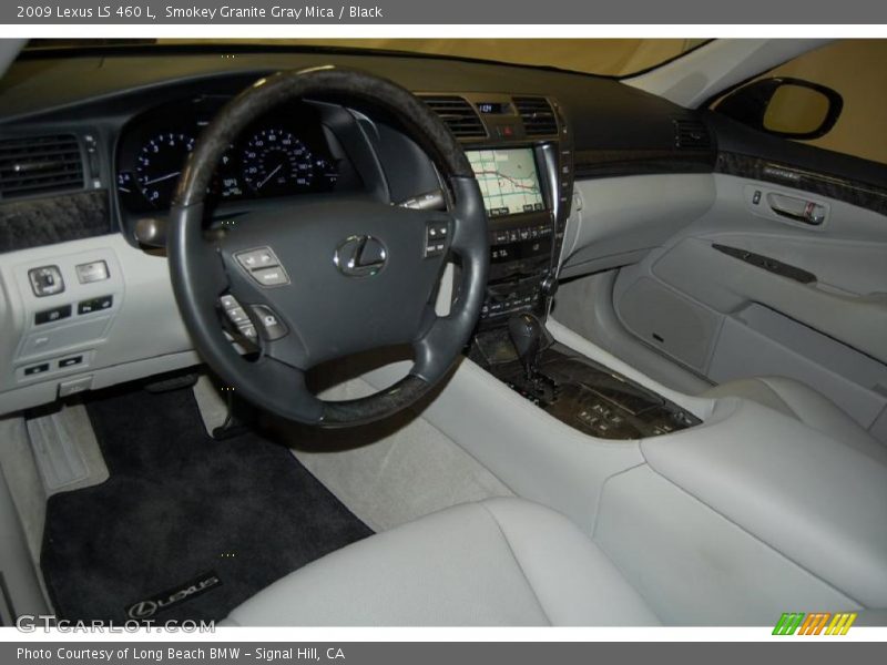 Smokey Granite Gray Mica / Black 2009 Lexus LS 460 L