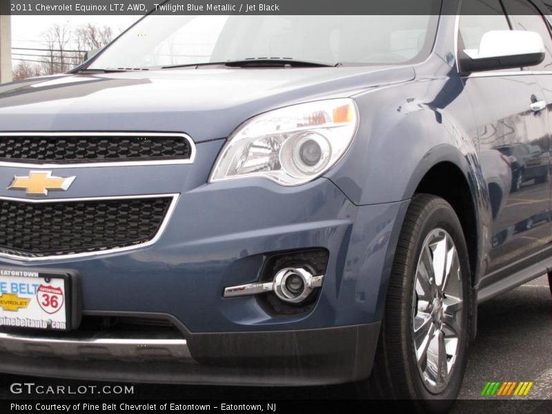 Twilight Blue Metallic / Jet Black 2011 Chevrolet Equinox LTZ AWD