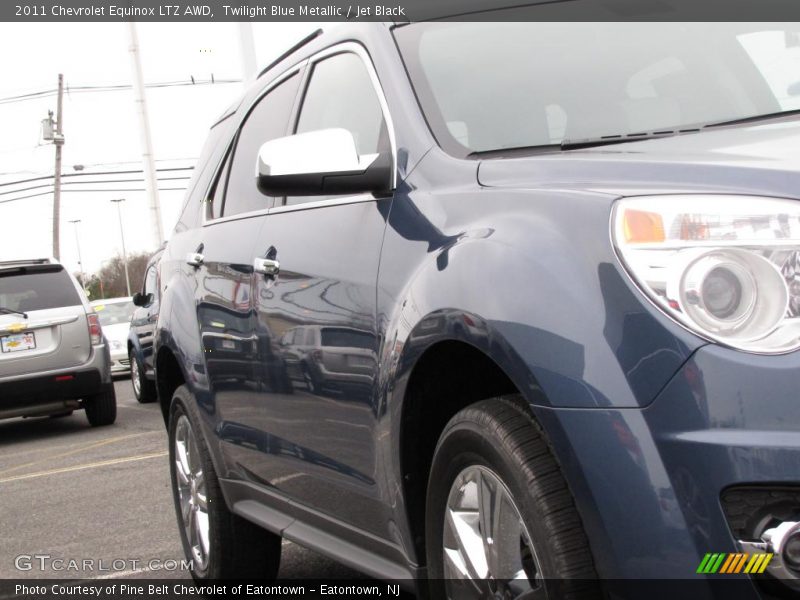 Twilight Blue Metallic / Jet Black 2011 Chevrolet Equinox LTZ AWD